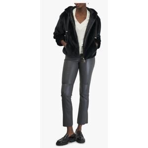 TWP Skinny Love Stretch Leather Pant in Black Oyster 2